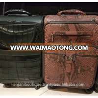 Limited Exotic Costumize Trolley Luggage Rare Leather